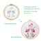 Flamingo Embroidery Kit for Beginners with Pattern Floral Stamped Full Range of Embroidery Starter Kit for Adults Cross Stitch Kit with Embroidery Cloth, Hoops, Color Thread and Tools,Set of 2